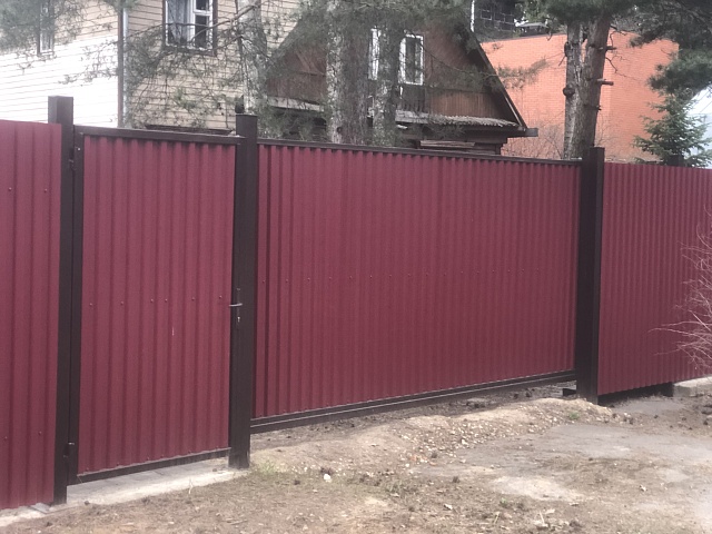 Заборы из профлиста